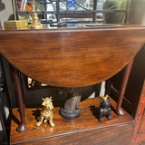 Antique Drop Side Table in Mahogany