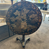 Antique Chinese Chinoiserie Pedestal Table