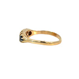 Antique Sapphire and Diamond Ring in 18ct Yellow Gold