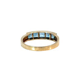 Princess Cut London Blue Topaz Dress Ring
