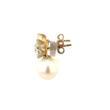 Pearl Enhancer for Earrings in 9ct Yellow Gold