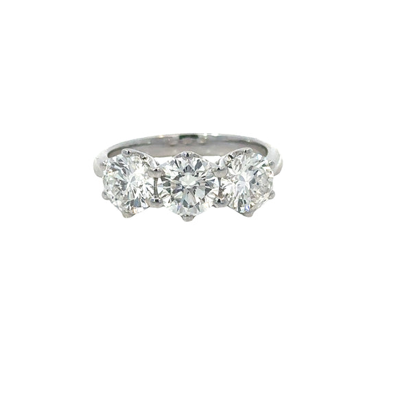 Three Stone Lab Grown Diamond Ring - 3.0 carats