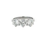 Three Stone Lab Grown Diamond Ring - 3.0 carats
