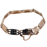 Rose Gold Fancy Gate Bracelet