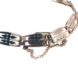 Rose Gold Fancy Gate Bracelet