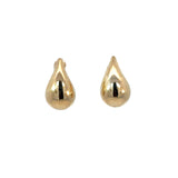 Italian Bulb Teardrop Earrings in 9ct Yellow Gold