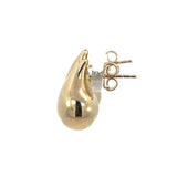 Italian Bulb Teardrop Earrings in 9ct Yellow Gold