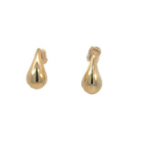 Italian Bulb Teardrop Earrings in 9ct Yellow Gold - Small