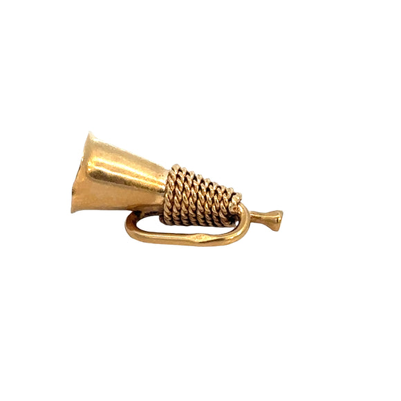 Charm in 18ct Yellow Gold - Bugle