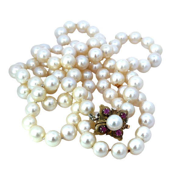 Japanese Cultured Pearl Necklace -80cm