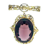 Antique Paste Brooch in 9ct Yellow Gold