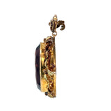 Antique Paste Brooch in 9ct Yellow Gold