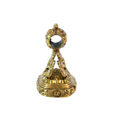 Antique Gold Plated Seal - Yellow Gold Wash