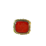 Antique Gold Plated Seal - Yellow Gold Wash