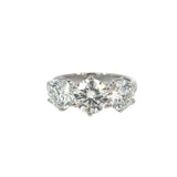 Three Stone Lab Grown Diamond Ring - 4.10 carats IGI