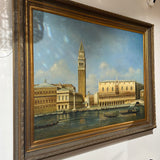 Large Oil Painting Piazza San Marco - St Marks Square and The Grand Canal Venice