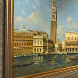 Large Oil Painting Piazza San Marco - St Marks Square and The Grand Canal Venice