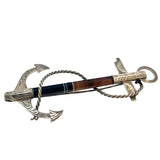 Antique Victorian Scottish Agate Anchor Brooch