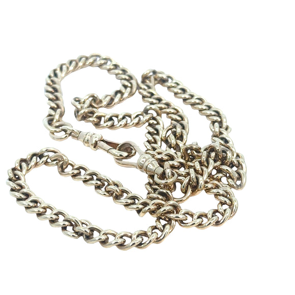 Heavy Curb Link Necklace in 9ct Yellow Gold