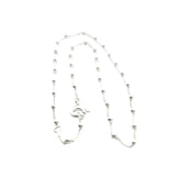 Italian Ball Chain Necklace in Sterling Silver - 55cm