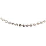 Round Faceted Flat Ball Chain Necklace