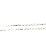 Round Faceted Flat Ball Chain Necklace