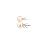 Large Button Freshwater Pearl Studs - 9.0mm