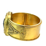 Antique Bespoke Gold Cuff Bangle in 15ct Yellow Gold