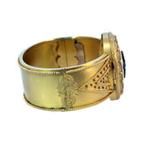 Antique Bespoke Gold Cuff Bangle in 15ct Yellow Gold