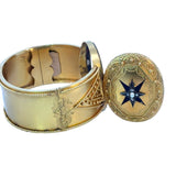 Antique Bespoke Gold Cuff Bangle in 15ct Yellow Gold