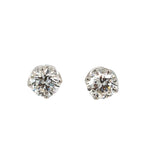Lab Grown Diamond Stud Earrings in White Gold - 6.07 carats