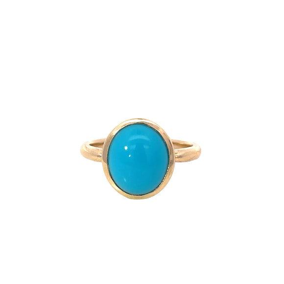 Turquoise  Oval Dress Ring