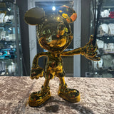 Mickey Mouse - Gold with Colourful Balloons