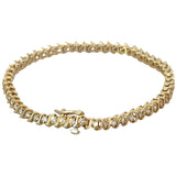 Diamond Bracelet in 14ct Yellow Gold