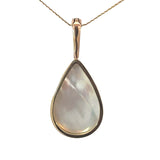Mabe Pearl Drop Pendant in 9ct Yellow Gold