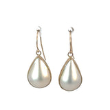 Mabe Pearl Tear Drop Earrings in 9ct Yellow Gold