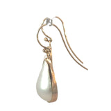 Mabe Pearl Tear Drop Earrings in 9ct Yellow Gold