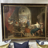 Large Oil on Canvas Painting - Las Hilanderas