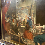 Large Oil on Canvas Painting - Las Hilanderas