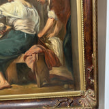 Large Oil on Canvas Painting - Las Hilanderas