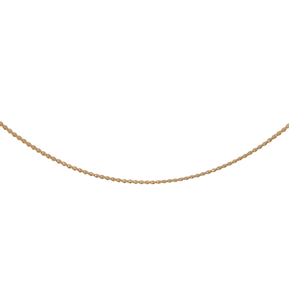 Wave Length Chain Necklace in 14ct Yellow Gold