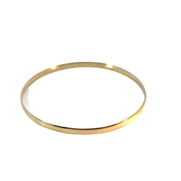 Solid Bangle 9ct Yellow Gold