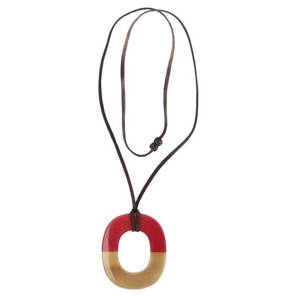 Lacquer and Horn Hermes Isthme Necklace