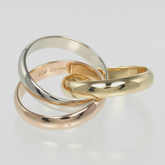 Cartier Tricolour 3 Band Ring in 18ct Gold