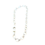 Oval Belcher Chain Bracelet in Sterling Silver- 23cm