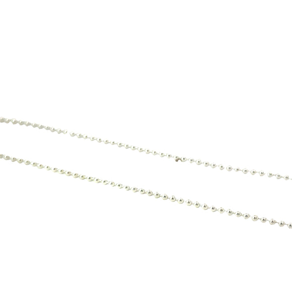Fine Ball Chain in Sterling Silver