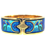 Fire Enamal Blue  Michela Frey Wein Bangle