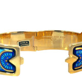Fire Enamal Blue  Michela Frey Wein Bangle