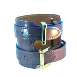 Louis Vuitton Vintage Double Wrap Vernis Leather Bracelet