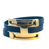 Black Pousse Pousse Hermes Bracelet